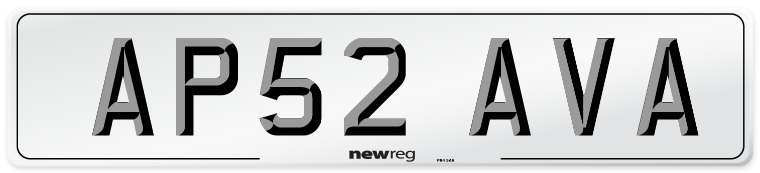 AP52 AVA Number Plate from New Reg